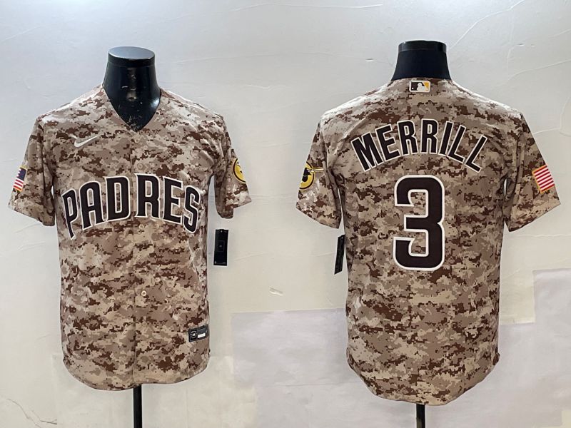 Men San Diego Padres #3 Merrill Camo Game 2025 Nike MLB Jersey style 5->san diego padres->MLB Jersey